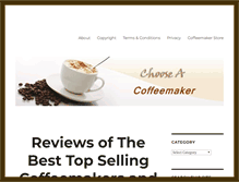 Tablet Screenshot of chooseacoffeemaker.com